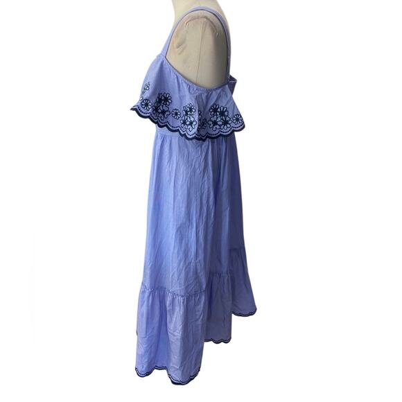 KATE SPADE Broome Street Daisy Embroidered Patio Dress
Blue Ruffled Dress - Picture 5 of 11